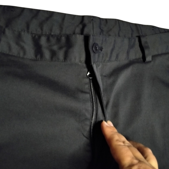 Nike Golf Charcoal Black Lightweight Pockets Size 36X30 Button Zip - Picture 4 of 10